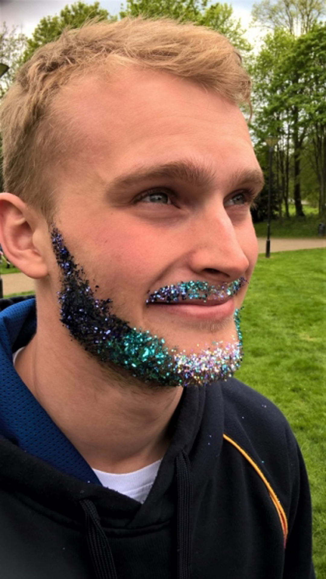 glitter beard